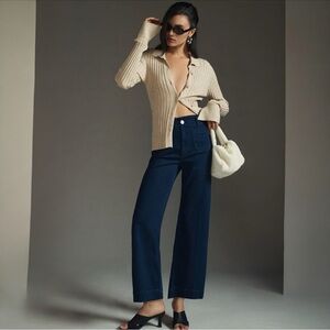 Anthropologie The Colette Cropped High Rise Jeans